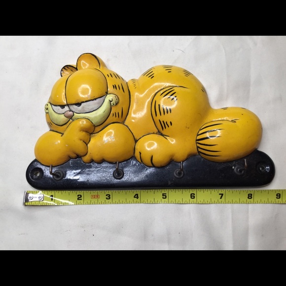 Vintage 1981 Clay Art Garfield Key Holder - Picture 8 of 9